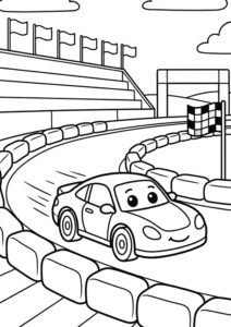 Auto Ausmalbild zum Ausdrucken